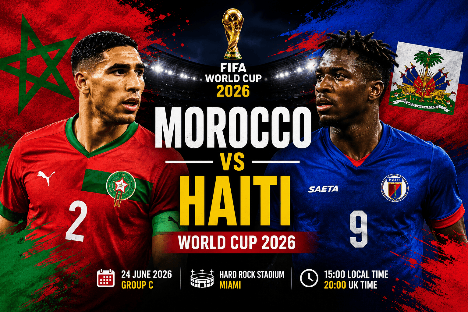 Morocco vs Haiti Prediction, Preview & Betting Analysis – FIFA World Cup 2026