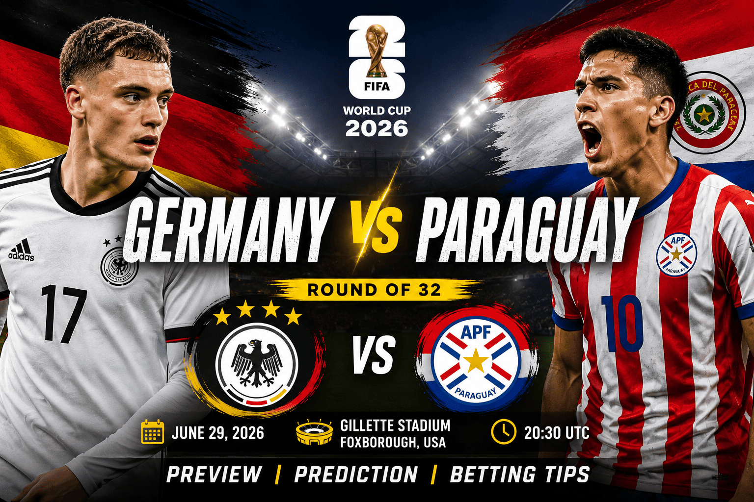 Germany vs Paraguay Preview, Prediction & Betting Analysis – FIFA World Cup 2026